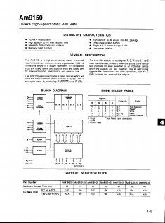 AM91L50-25 Datasheet PDF Advanced Micro Devices