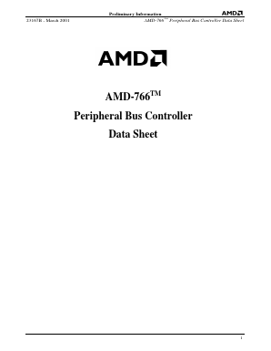 AMD-766AC Datasheet PDF Advanced Micro Devices