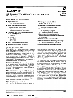 AM28F512-150LCB Datasheet PDF Advanced Micro Devices