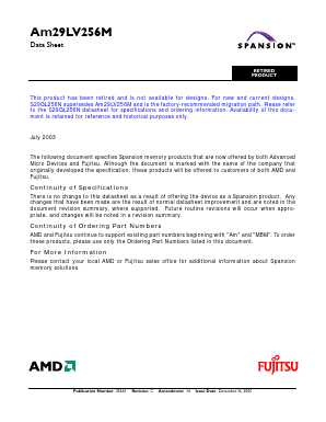 L256ML113R Datasheet PDF Advanced Micro Devices