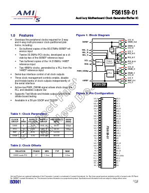 FS6159-01 Datasheet PDF AMI Semiconductor