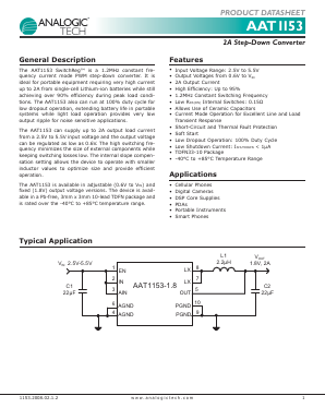 AAT1153 Datasheet PDF Advanced Analogic Technologies
