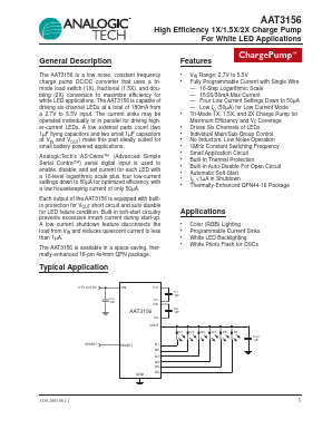 AAT3156 Datasheet PDF Advanced Analogic Technologies