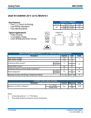 AMCC926NE Datasheet PDF Analog Power