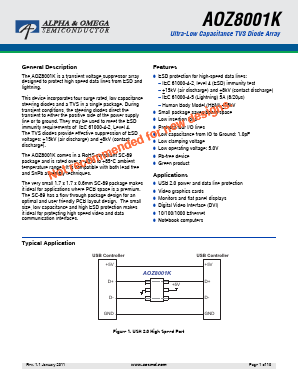 AOZ8001K Datasheet PDF Alpha and Omega Semiconductor