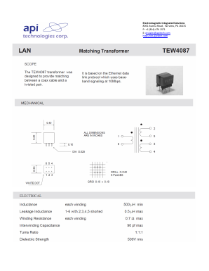 TEW4087 Datasheet PDF API Technologies Corp
