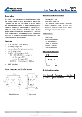 ASR70 Datasheet PDF Applied Power Microelectronics Co.,Ltd.