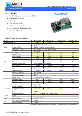 AQF125O-12S Datasheet PDF ARCH Electronics