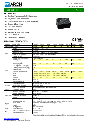 AOC-9S Datasheet PDF ARCH Electronics