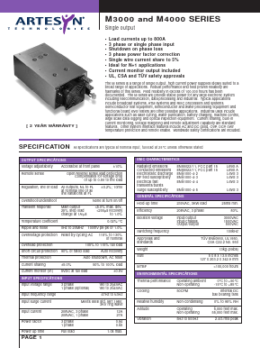 M4000-86-0 Datasheet PDF Artesyn Technologies