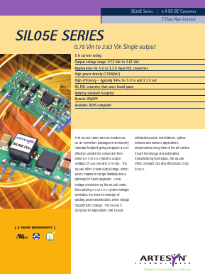 SIL05E Datasheet PDF Artesyn Technologies