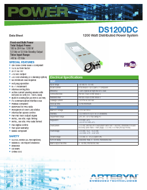 DS1200DC-3 Datasheet PDF Artesyn Technologies