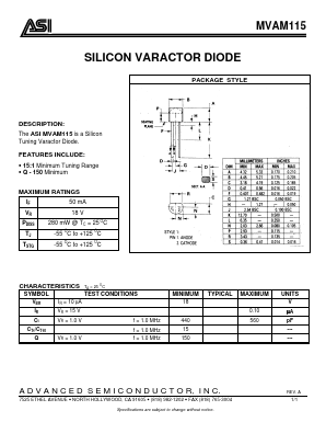 MVAM115 Datasheet PDF Advanced Semiconductor