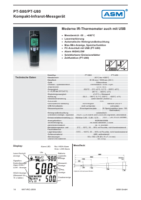 PT-S80 Datasheet PDF ASM GmbH
