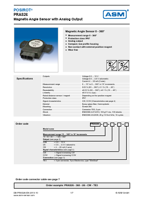 PRAS26 Datasheet PDF ASM GmbH