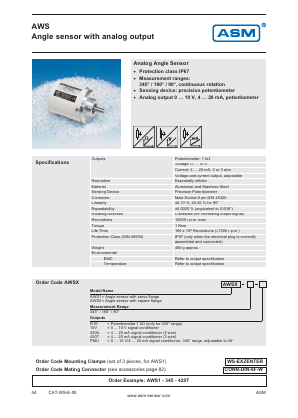 AWS1-345-420T Datasheet PDF ASM GmbH