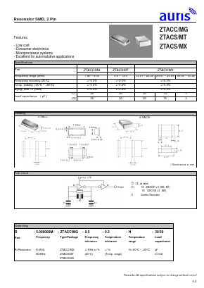 ZTACS/MX Datasheet PDF auris-GmbH