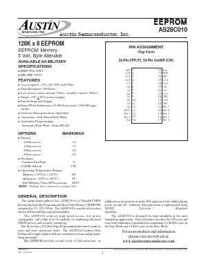 AS28C010F-15/883C Datasheet PDF Austin Semiconductor