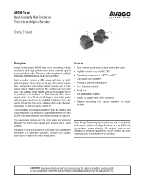 AEDM-5XXX Datasheet PDF Avago Technologies