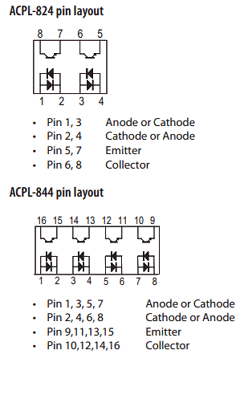 ACPL-844-W60E Datasheet PDF Avago Technologies