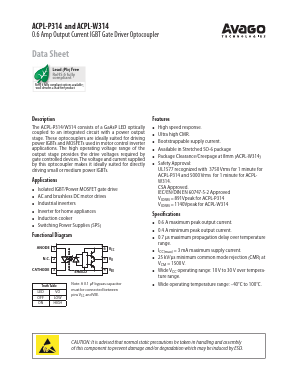 ACPL-P314-500E Datasheet PDF Avago Technologies