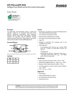ACPL-P456-560E Datasheet PDF Avago Technologies