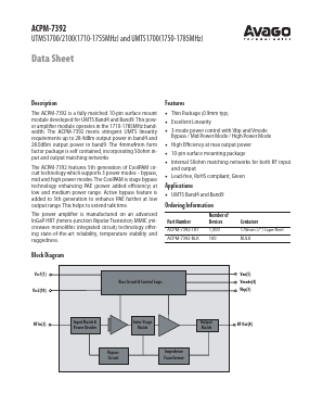 ACPM-7392 Datasheet PDF Avago Technologies