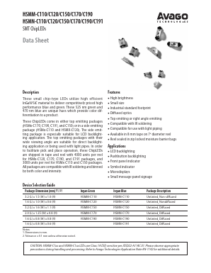HSMN-C110 Datasheet PDF Avago Technologies