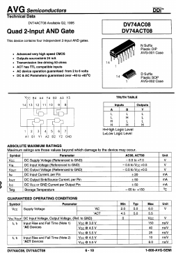 DV74ACT08N Datasheet PDF AVG Semiconductors=>HITEK