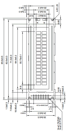 ACM1602M-REGW-T Datasheet PDF AZ Displays