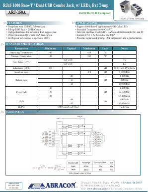 ARJ-150A Datasheet PDF Abracon Corporation