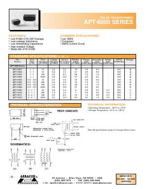 APT-6003 Datasheet PDF Abracon Corporation