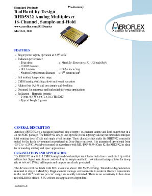 RHD5922 Datasheet PDF Aeroflex Corporation