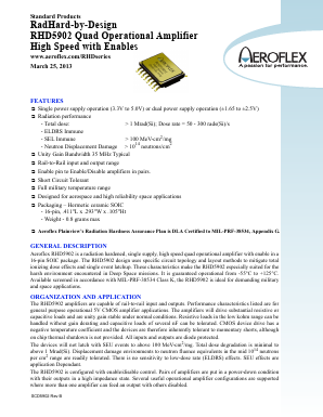 RHD5902-901-1S Datasheet PDF Aeroflex Corporation