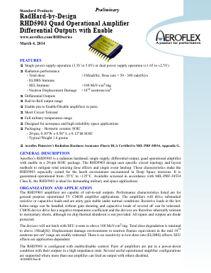 RHD5903-901-1S Datasheet PDF Aeroflex