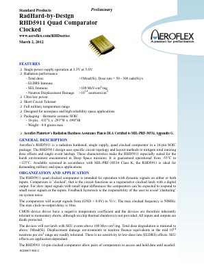 RHD5911-7 Datasheet PDF Aeroflex Corporation