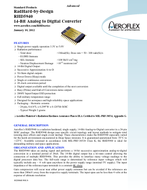 RHD5940-901-2S Datasheet PDF Aeroflex Corporation