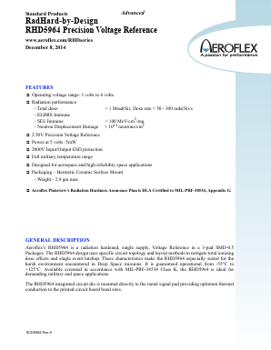 RHD5964 Datasheet PDF Aeroflex Corporation