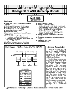 ACT-F512K32N-120P7M Datasheet PDF Aeroflex Corporation
