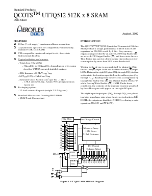 UT7Q512K-UWC Datasheet PDF Aeroflex Corporation