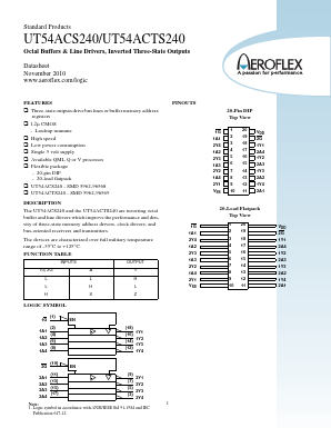 5962H9656901VXC Datasheet PDF Aeroflex Corporation