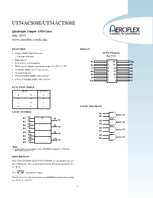 5962H9651903VXA Datasheet PDF Aeroflex Corporation