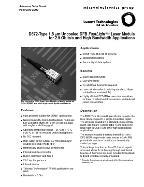 D572-20AS Datasheet PDF Agere -> LSI Corporation