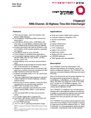 TTSI4K32T Datasheet PDF Agere -> LSI Corporation