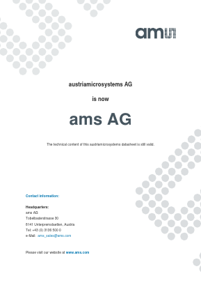 AS1747-BTDR Datasheet PDF austriamicrosystems AG