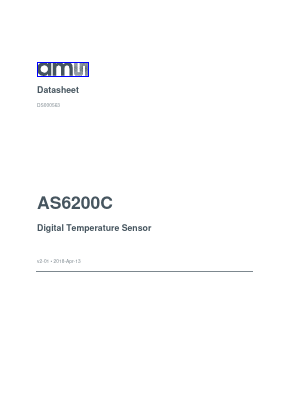 AS6200C-AWLM-S Datasheet PDF austriamicrosystems AG