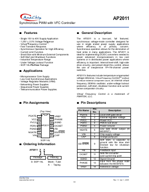 AP2011SA Datasheet PDF Anachip Corporation