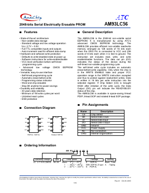 AM93LC56S Datasheet PDF Anachip Corporation