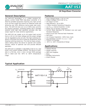 AAT1153IDE-1.8-T1 Datasheet PDF Analog Technology Inc