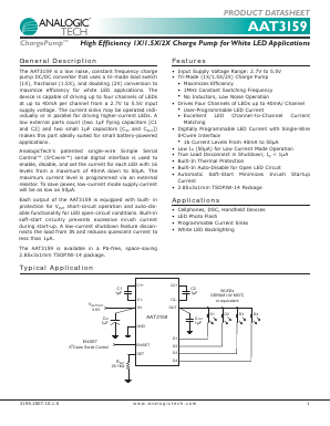AAT3159 Datasheet PDF Analog Technology Inc